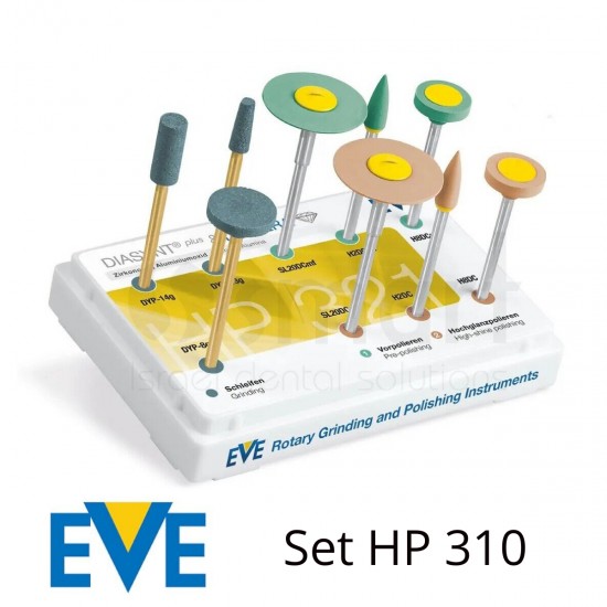 EVE Dental Plus Diacera HP 321 Elmas Parlatma zirkon taş - Piyasemen için Cila seti 9 lu